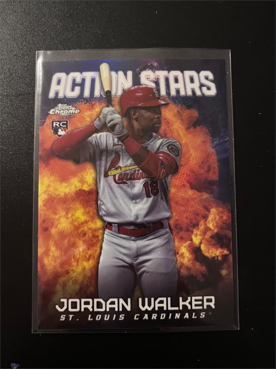 Jordan Walker Action Stars Rookie Card