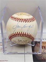 SANDY KOUFAX SIGNED STAT BALL! ULTRA RARE BALL