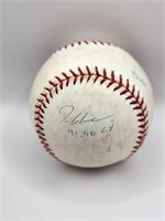 TOM GLAVINE SIGNED BALL WITH INSCRIPTIONS #10/150