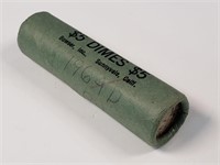 1964-D $5 Roll of Silver Dimes