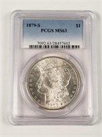 1979-S Morgan Silver Dollar - Graded MS63