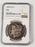 1878-CC Morgan Silver Dollar - Graded G6