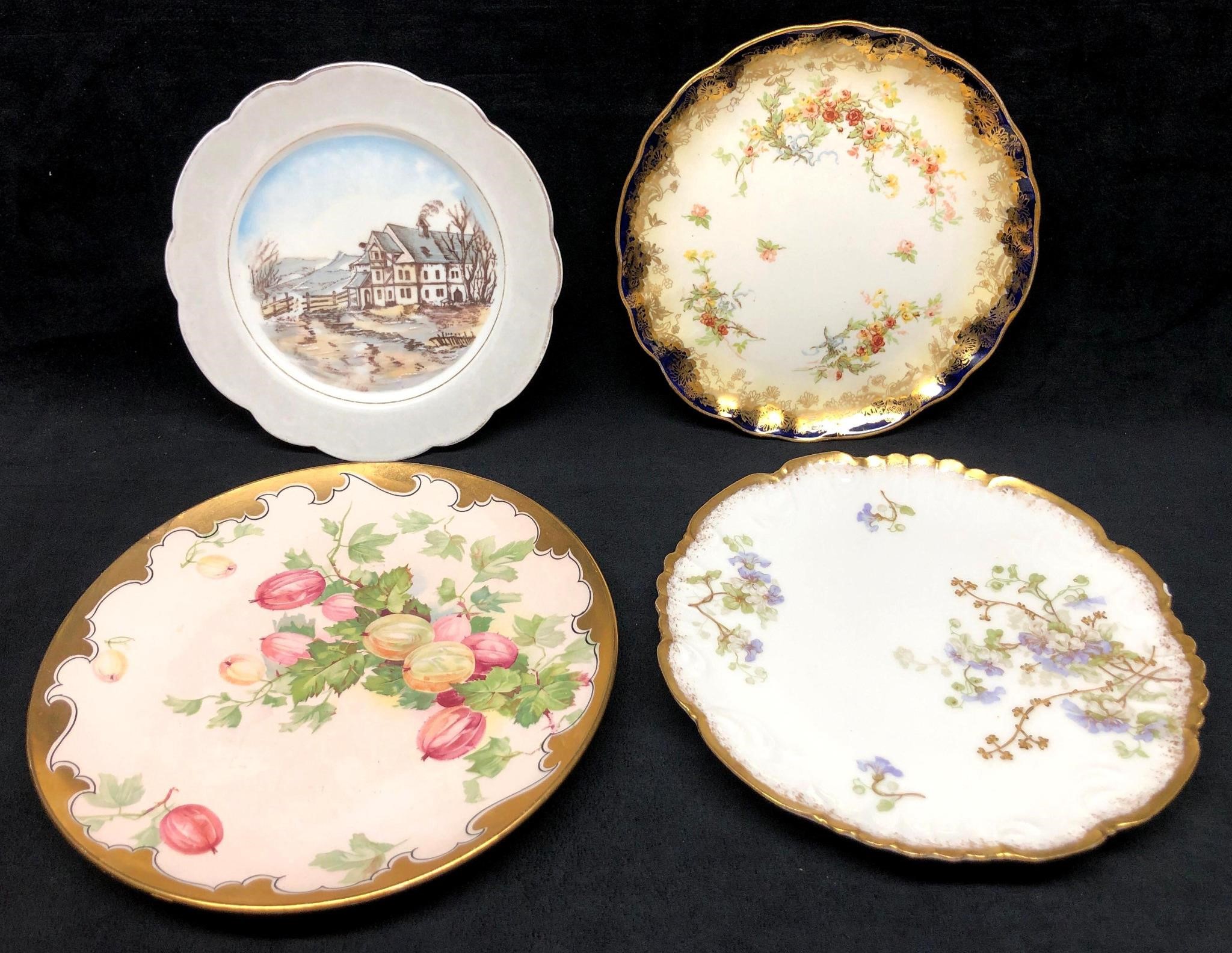 4 Assorted Fine China Plates - Made in England, Cz