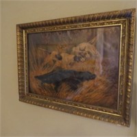 Framed Print of Hunting Dogs
