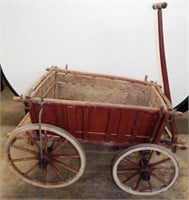 Victorian Hand-Drawn Apple Cart / Goat Wagon