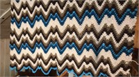Vintage Crochet Blanket Approx 42x58”