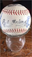 Vintage Bob Friend Autographed Baseball
