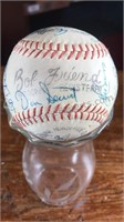 Vintage Bob Friend Autographed Baseball many