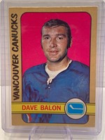Dave Balon 1972/73 Card NRMINT +