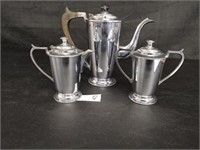 3 pc Stainless Steel Coffee Set E P NS