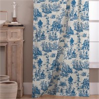 $79 Royal Blue Curtains 108 Inches Long for