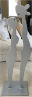 B - METAL SCULPTURE 56X12" (L15)