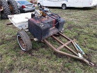 Small Fuel Tank & Toolbox on Cart