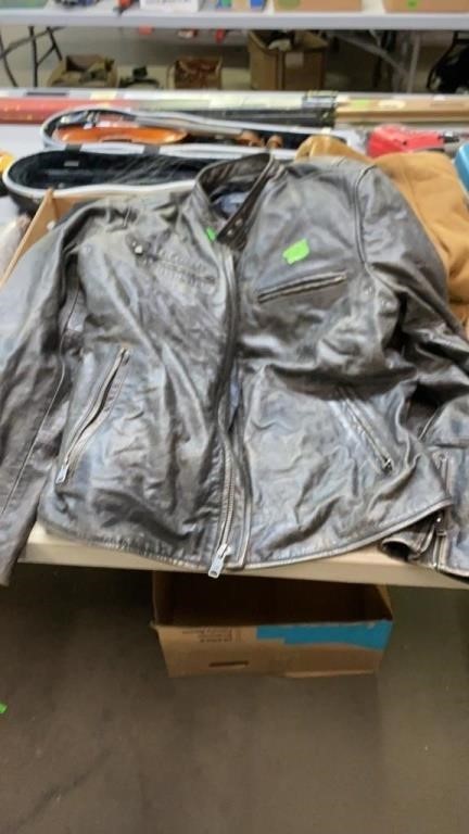 LUCKY BRAND LEATHER JACKET SIZE XL