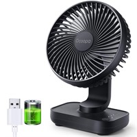 OCOOPA Small Desk Fan, 4000mAh Rechargeable USB...