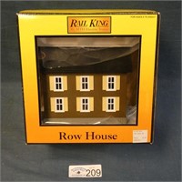 Rail King - Row House Brown w/Cream Shutters