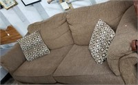 Overstuffed Brown Couch