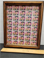 Vintage 1992 Elvis 29 cent Stamps, framed..11.5 x