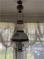 Hanging Antique Oil Lamp