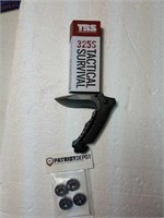 325S tactical knife and 12gauge magnets
