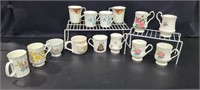 13 fine china coffee cups