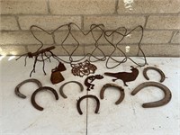 Metal Art Decoration for Outdoors + Horseshoes