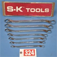 SK USA 7-pc offset box end wrenches (3/8" to 1")