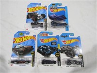 5 Hot Wheels Cars (Most Batman)