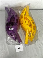 (2) Champion Sports Scoop Ball Set, Purple/Yellow