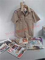 New boy scout shirt and collectible ephemera–