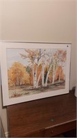 37x28in framed landscape print