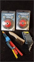 4-1/2" crimped wire bevel brush,  performax