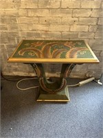 Green and gold table