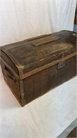 Antique wood chest