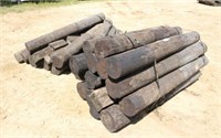 (2) Bundles of Round Wood Posts