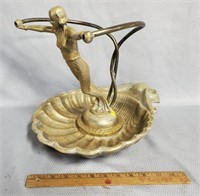 Art Deco Figural Cast Iron Water Fountain