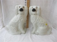 13" Dog statues