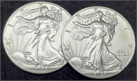 (2) 2023 Silver Eagles