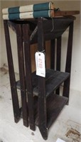 Antique Oak mission style magazine rack/shelf