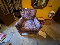 PURPLE SLIPPER CHAIR