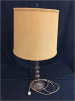 Vintage Wooden Table Lamp