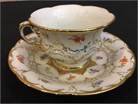 Meissen Porcelain Teacup & Plate