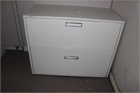 Single double drawer lateral file cabinet 36" x 18
