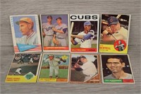 A Group of 8 Vintage Baseball Cards: Dodger