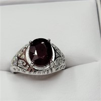 $500 Silver Enhanced Ruby Ring