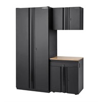 $1280  3-Pc Welded Steel Storage, 64x81x24