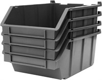 King's Rack 6-Pack 10x15x6 Storage Bins  Grey