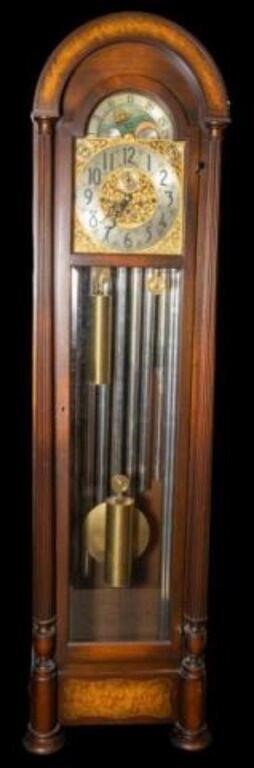 9 Tube Herschede Sun & Moon Grandfather Clock.