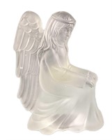 Frosted Child Angel Candle Holder