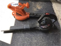 2 ELECTRIC LEAF BLOWERS